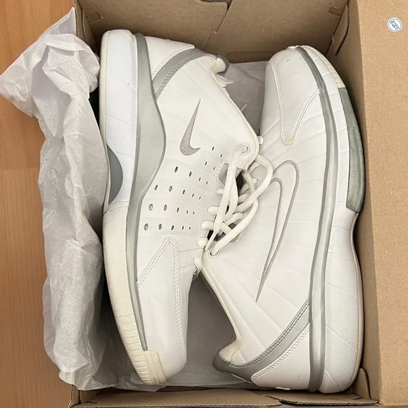 Vintage Nike Air Total Package Low Basketball White Silver Metallic Men sneaker - Picture 3 of 6